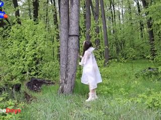 [GetFreeDays.com] A young submissive bitch was tied up and fucked with a stick in the forest Adult Clip March 2023-0