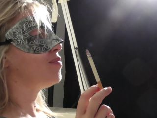 adult video clip 2 SmokingMania – Smoking a Saratoga 120s Menthol 2 - mask fetish - smoking one piece femdom-4