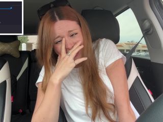 Braless Pit Stop In The Drive Thru With My Lush On Max 1080p-6