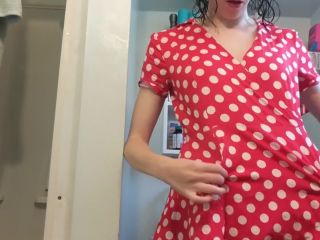 Cute busty girl dressing after shower before a date. hidden cam-8