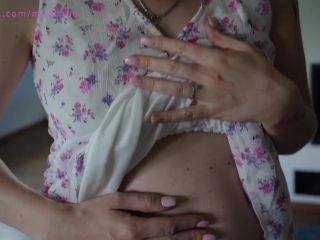 Fucking And Cum On Pregnant Belly And Tiny Pussy In 3 Months Of Pregnancy  D 1080p-0