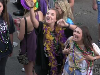 Mardi Gras 2017 From Our Bourbon Street Apartment Girls Flashing For Beads Lesbian!-2