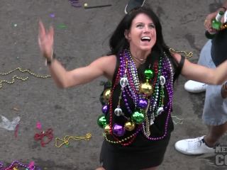 Mardi Gras 2017 From Our Bourbon Street Apartment Girls Flashing For Beads Lesbian!-3
