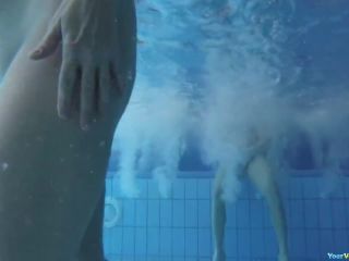 Ladies nude in pool-9