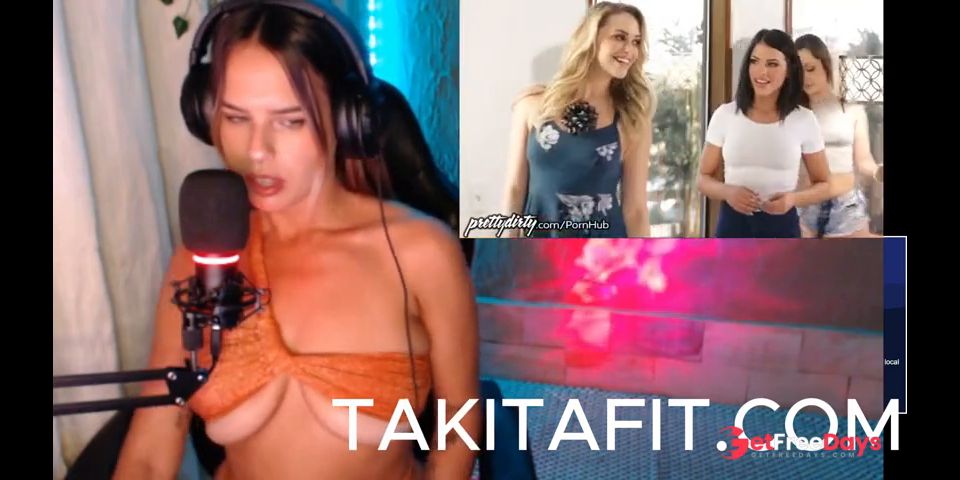 [GetFreeDays.com] THREESOME MIA x ADRIANA TWITCH GIRL REACTS ASMR Sex Stream December 2022