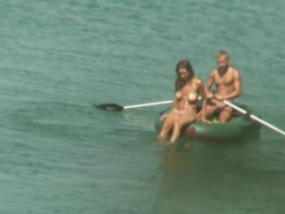 Gorgeous nudist girl falls off a boat-1
