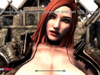 [GetFreeDays.com] Cute Redhead grows into goddess and has fun with the city - Skyrim Giantess Sex Stream July 2023-1