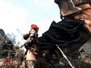 [GetFreeDays.com] Cute Redhead grows into goddess and has fun with the city - Skyrim Giantess Sex Stream July 2023-9