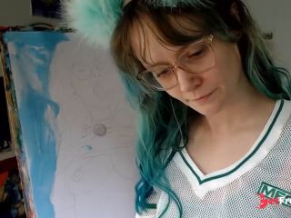 [GetFreeDays.com] A very naughty self portrait painting Sex Clip January 2023-1