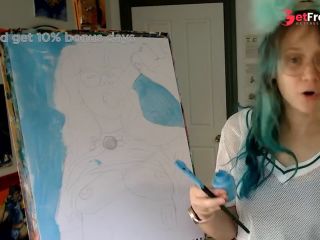 [GetFreeDays.com] A very naughty self portrait painting Sex Clip January 2023-2