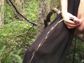 online porn clip 23 Delia TS – Black Dress Outside In the Woods | shemales | shemale porn -4