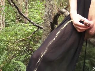 online porn clip 23 Delia TS – Black Dress Outside In the Woods | shemales | shemale porn -7