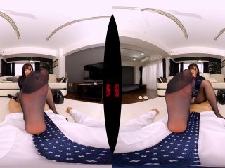 (VR) VRVR-102 HQ超高画質！「先生って、ホントに変態さんですわね…」インテリ生徒が僕を丁寧淫語でオナニーサポート！黒パンスト穿いた美脚で足コキ/尻コキ/濃厚フェラ/素股/相互オナニー！自ら愛液まみれの優秀マ○コに騎乗位挿入すると敏感すぎて何度も痙攣絶頂！奏音かのん!!!-7