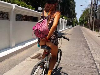 Biking Public Flashing No Panties During Quarantine-6