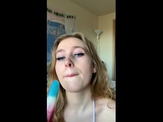 maria wattel femdom teen | FionaSprouts – Sucking on a popsicle | licking-2