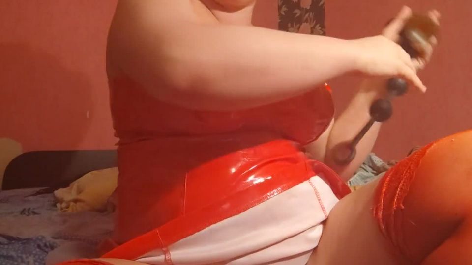 adult clip 37 black bbw tits Nasty bitch in red latex and high heels, amateur on amateur porn