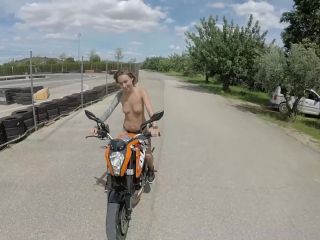 Best Public Flashing, Sex, Blowjob With Cum Swallow, Naked On Motorcycle 1080p-2