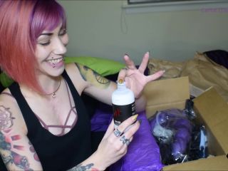 free porn clip 26 Cattie Candescent – Free Unboxing 3 Bad Dragon Dildos | breeding | toys rubber boots fetish-8