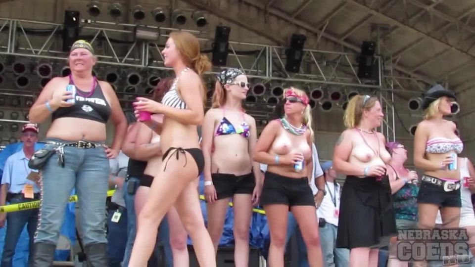 Abate of Iowa Biker Rally Hot Body Contest from First Day (Thursday) BigTits!