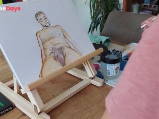 [GetFreeDays.com] Drawing a naked guy Sex Stream February 2023-5