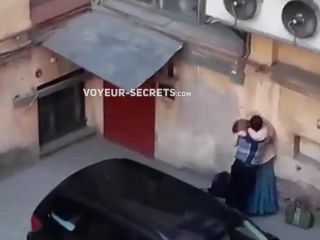 Spying a fat girl get fucked from balcony-6