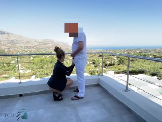 Business Bitch – Stranger Fucks Business Woman on Balcony.-0