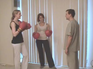 Crystal and Jordyn Ball Boxing Full Clip-0