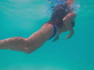 Underwater spying on young mermaid-0