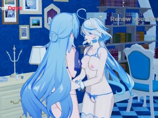 [GetFreeDays.com] Genshin Impact x Honkai Star Rail  FURINA X ROBIN  LESBIAN YURI SEX  Sex Clip October 2022-6