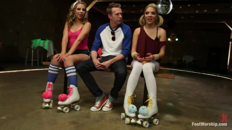 free porn clip 29 Dirty Socks and Roller Skates featuring Chastity Lynn and Lia Lor on fetish porn celeb foot fetish