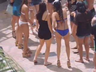Insane amount of hot girls on beach party Voyeur!-7