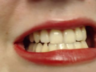 online xxx clip 40 Bright red findom mouth | teeth | femdom porn throat fetish-3