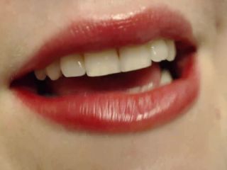 online xxx clip 40 Bright red findom mouth | teeth | femdom porn throat fetish-8