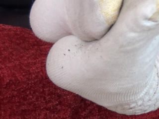 clip 44 Dirty Scrunched Tube Socks, black girl foot fetish on feet porn -1