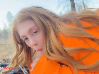 [GetFreeDays.com] Trophy Redhead Sucking Cock in the Woods gingergrip Porn Film January 2023-0