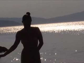 Nervous nudist woman fucked on beach-2