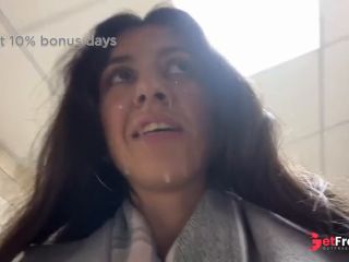 [GetFreeDays.com] Fuck me right now and cum on my face in public - I want everyone to see me covered in cum - Cumwalk Sex Clip July 2023-6