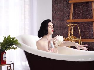 online porn video 46 Miss Ellie Mouse – Sexy Brunette Takes a Bubble Bath - lace/lingerie - bdsm porn femdom biting-4