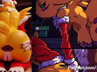 [GetFreeDays.com] DigiMon Hentai -   Renamon Super Big Tits Merry Christmas SEX Adult Leak March 2023-3