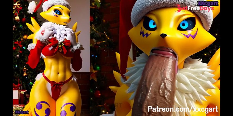 [GetFreeDays.com] DigiMon Hentai -   Renamon Super Big Tits Merry Christmas SEX Adult Leak March 2023