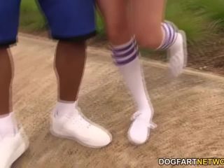 7158 Interracial footjob 65-0