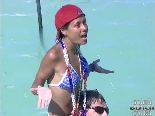 Southbeachcoeds.com- Florida Girls Partying on a Sandbar and Flashing-5