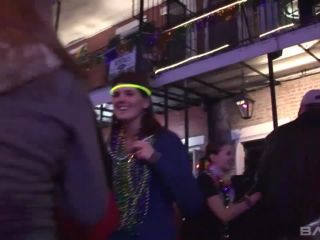Martha Flashes Her Tits During Mardi Gras Festivities BBW!-7