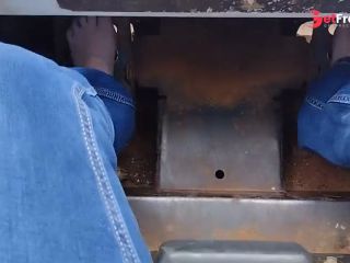 [GetFreeDays.com] Pedal pumping a bobcat tractor with shoes then socks then barefooted Adult Video March 2023-1