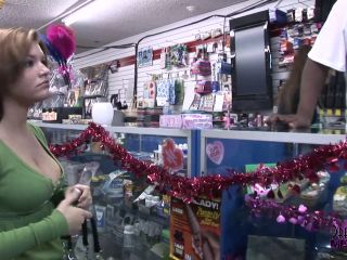 Freaky Leah Masturbates In A Porn Store-9