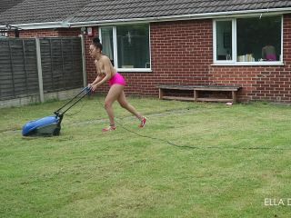 EllaDearest Topless Lawn Mowing - Voyeur Cams-2