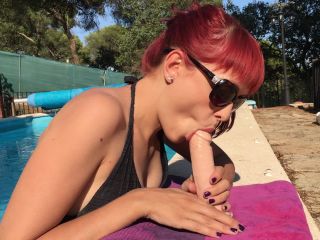 online adult video 17 close up anal CandyStart – Sweet Blowjob Deepthroating in the Pool, erotic on femdom porn-4