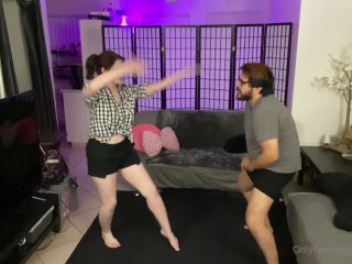 online porn video 42 feet fetish party Beastcage Ballbusting - Lots of hard blows to the genitals - FullHD 1080p, ballbusting on femdom porn-1