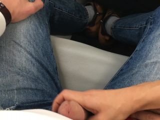 Veronika Charm - Risky Public Handjob on an Airplane, Naughty Girl Likes Big Cumshots  on amateur porn amateur webcam sex-4