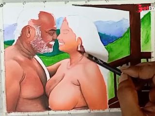 [GetFreeDays.com] Erotic Art Or Drawing Of Sexy Indian Woman on honeymoon with Father in law at an Exotic Location Porn Leak October 2022-4